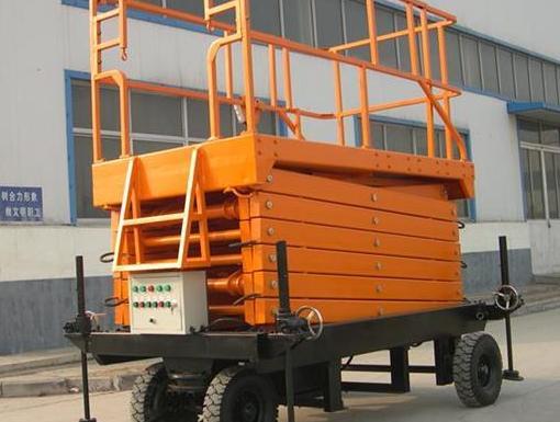 可伸縮臺面升降臺，有著較高的承載能力